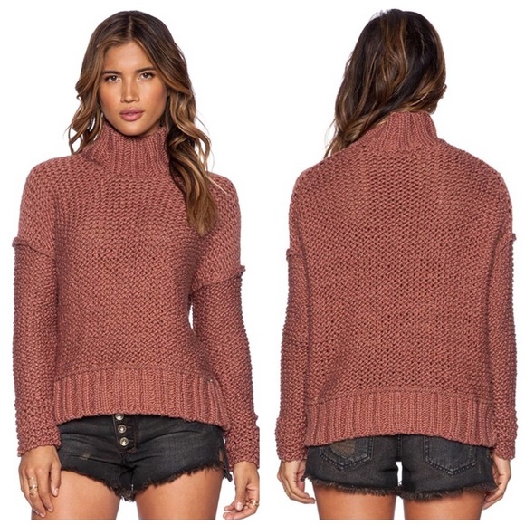 Free People Sweaters - Free People Long Summer Pullover Maeve Pink Chunky Knit Sweater XS